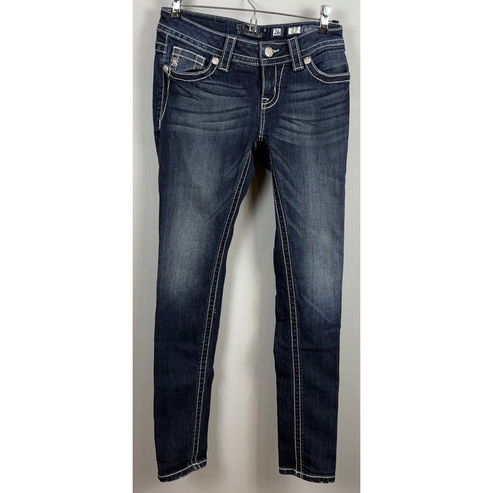 Miss Me Jeans 26 Mid-rise Skinny (28x30) RN 112568 Style MS51515165 Color OK133